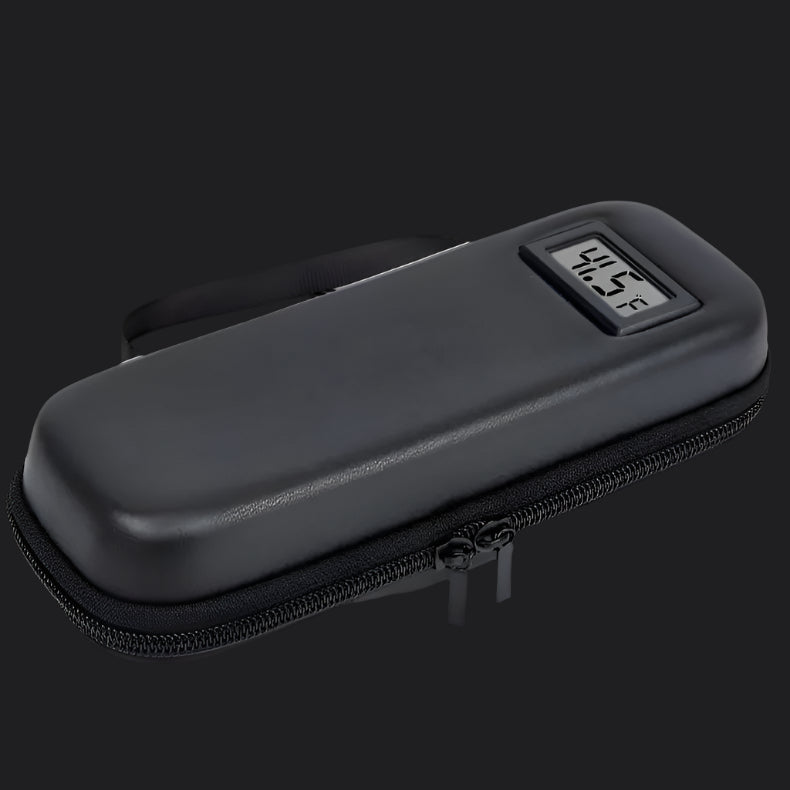 Insulin Cooler Travel Case with Thermometer Display Medicine Organizer Bag Waterproof Insulin Cooling Bag for Diabetics